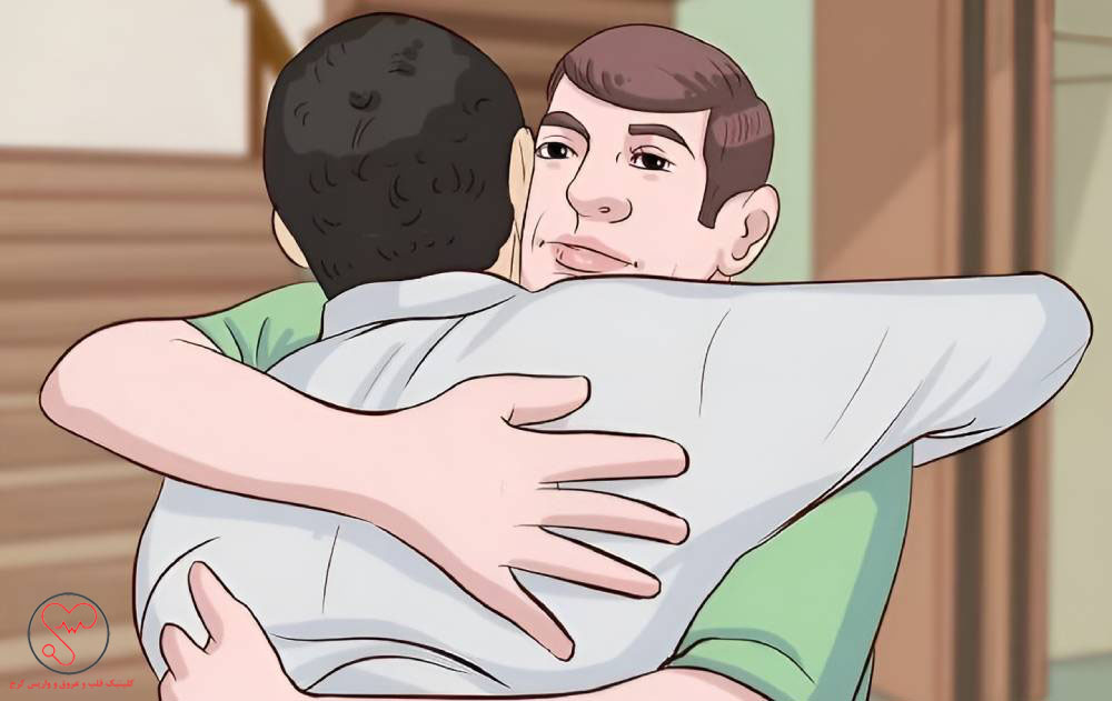 بغل کردن عزیزان برای پایین آوردن ضربان قلب
